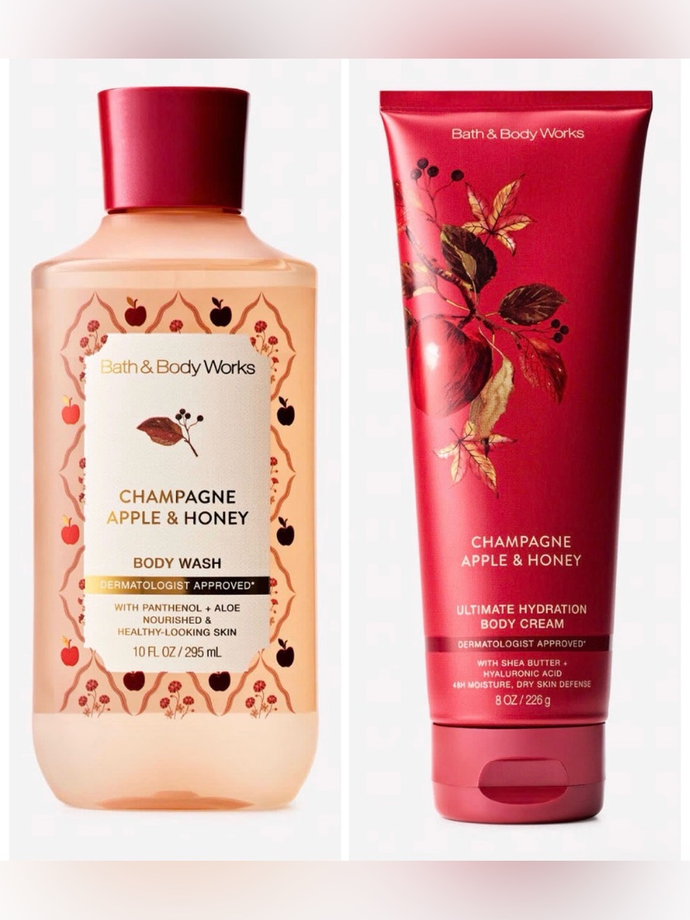 Bath & Body Works NWT Champagne Apple & Honey Duo
